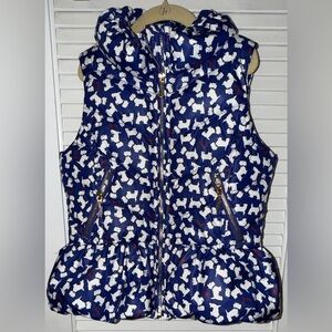 Juicy Couture Dog Print Puffer Vest